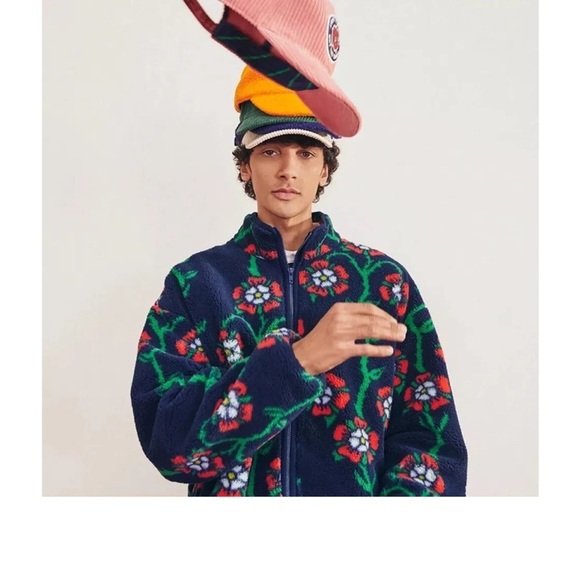 🆕Rowing Blazers × Target Men's Rose
Print Fleece Zip Up Jacket new - Picture 6 of 6
